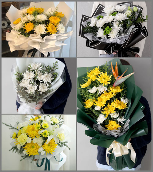 湖北黄冈市罗田县九资河镇关家山村白事花束代送